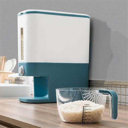 Grand conteneur à grains étanche 12 kg de riz et de croquettes